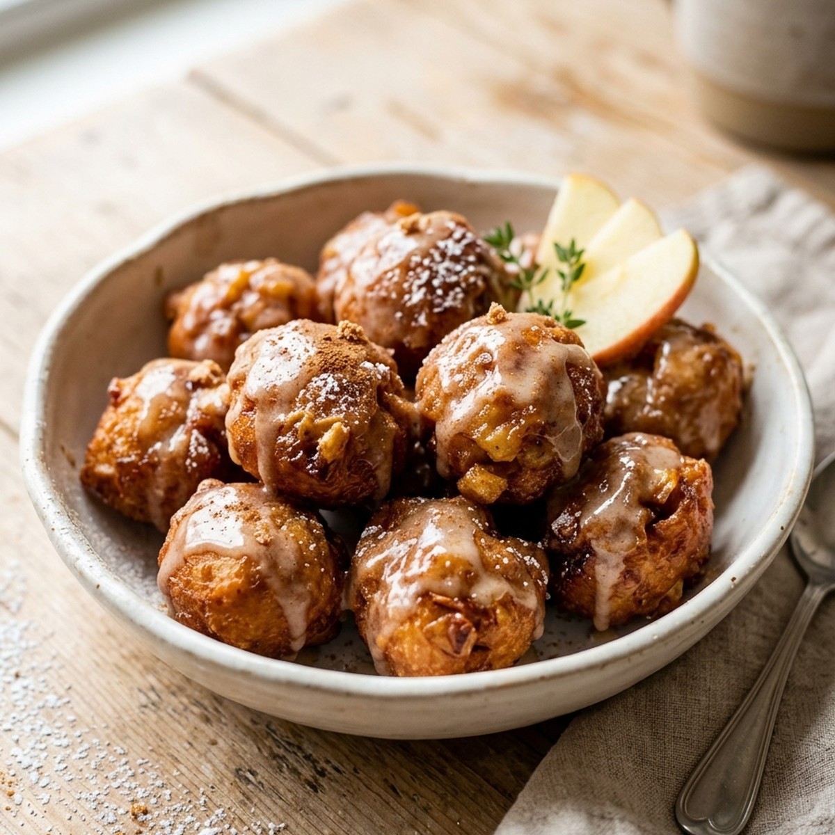 Apple Fritter Bites