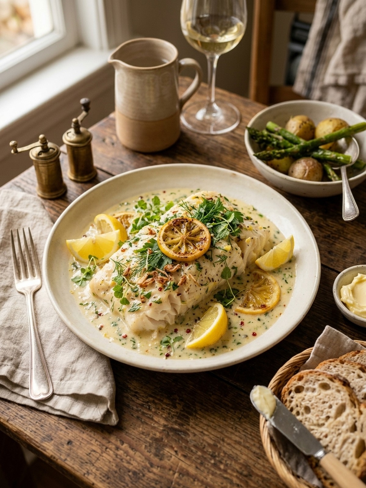 Serving and variation ideas for Baked Cod In Coconut Lemon Cream Sauce