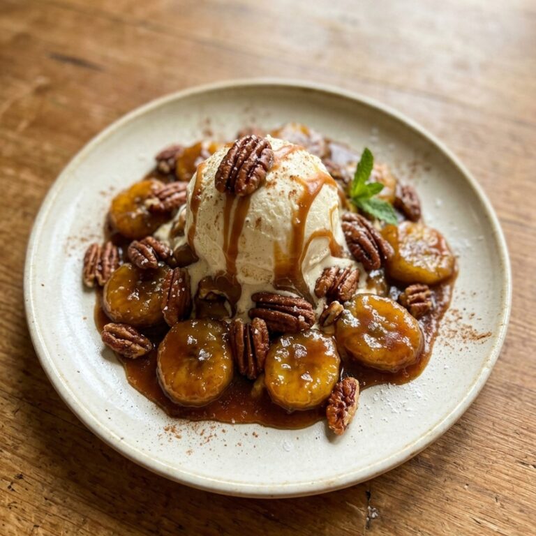Banana Foster With Pecans & Caramel