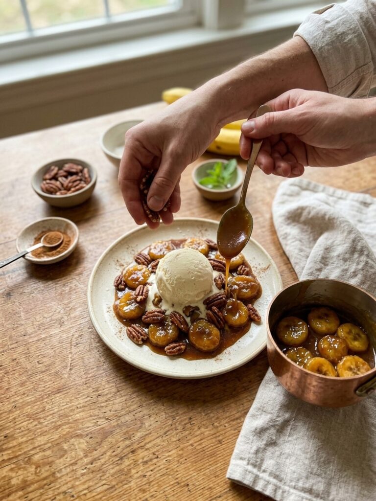 Banana Foster With Pecans & Caramel-3