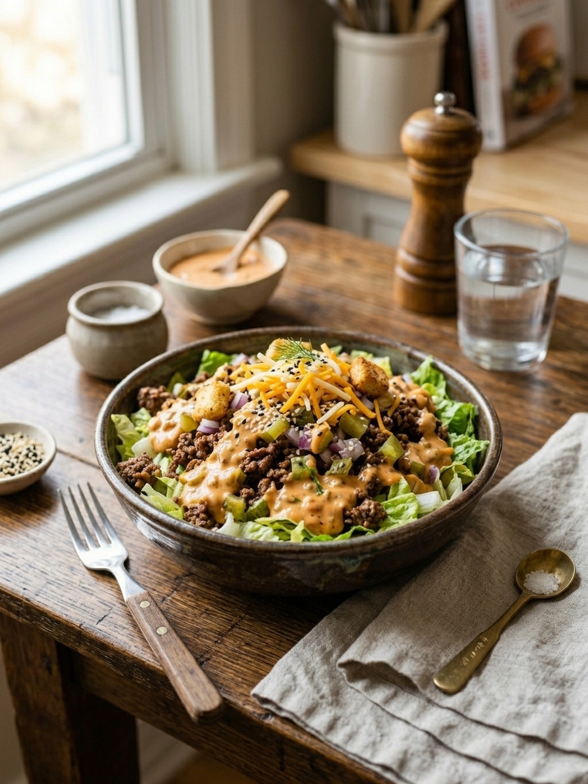 Serving and variation ideas for Big Mac in a Bowl