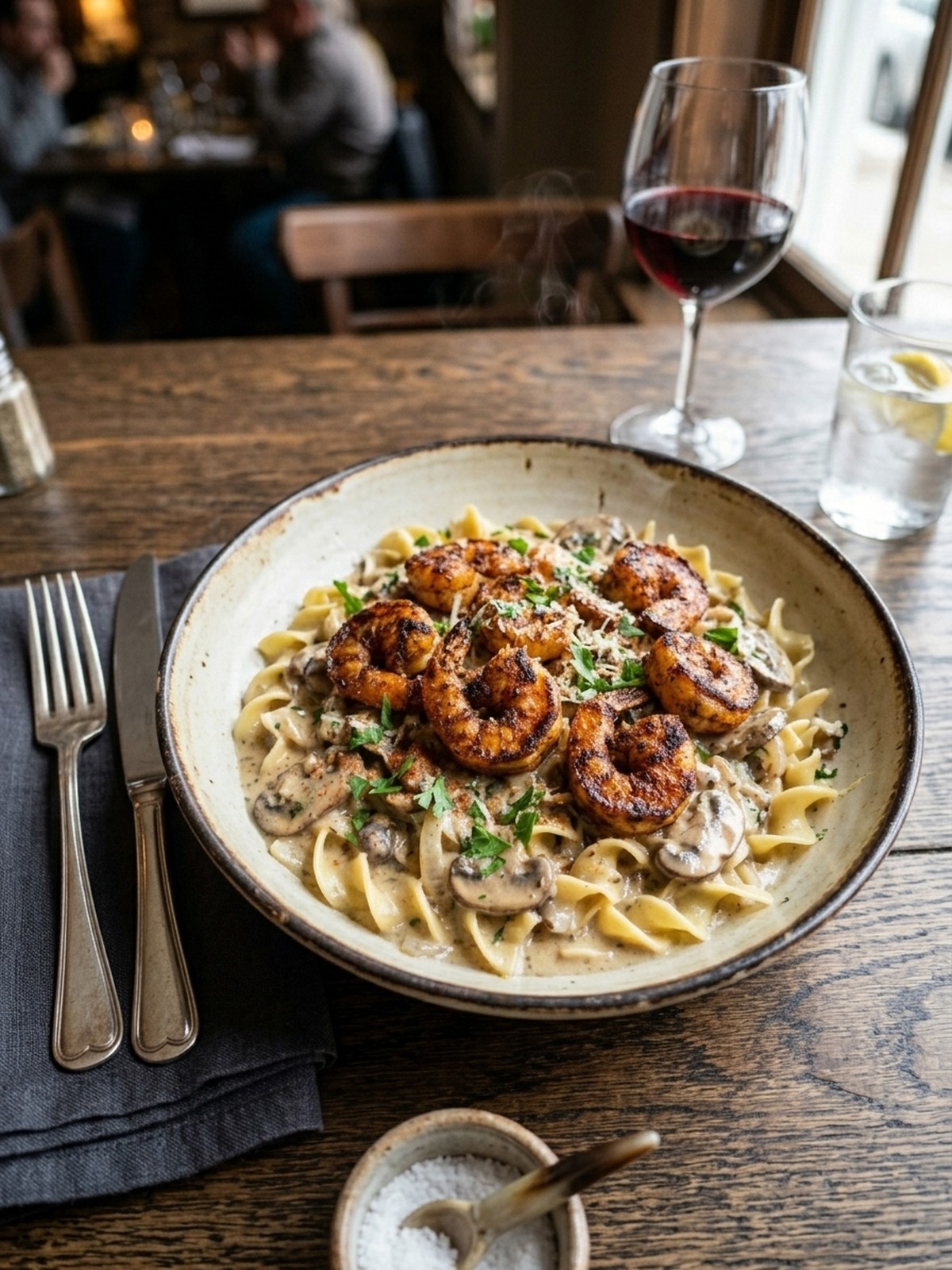 Serving and variation ideas for Blackened Shrimp Stroganoff