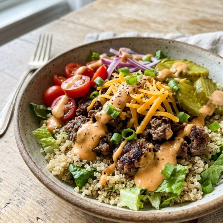 Burger Bowls With Special Sauce