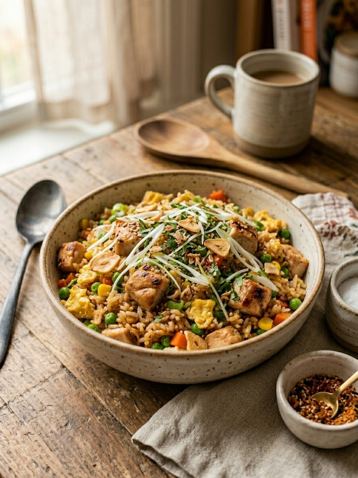 Serving and variation ideas for Chicken Fried Rice Recipe