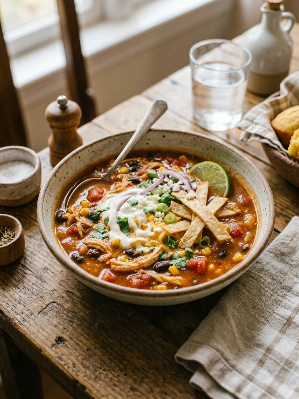 Serving and variation ideas for Chicken Taco Soup