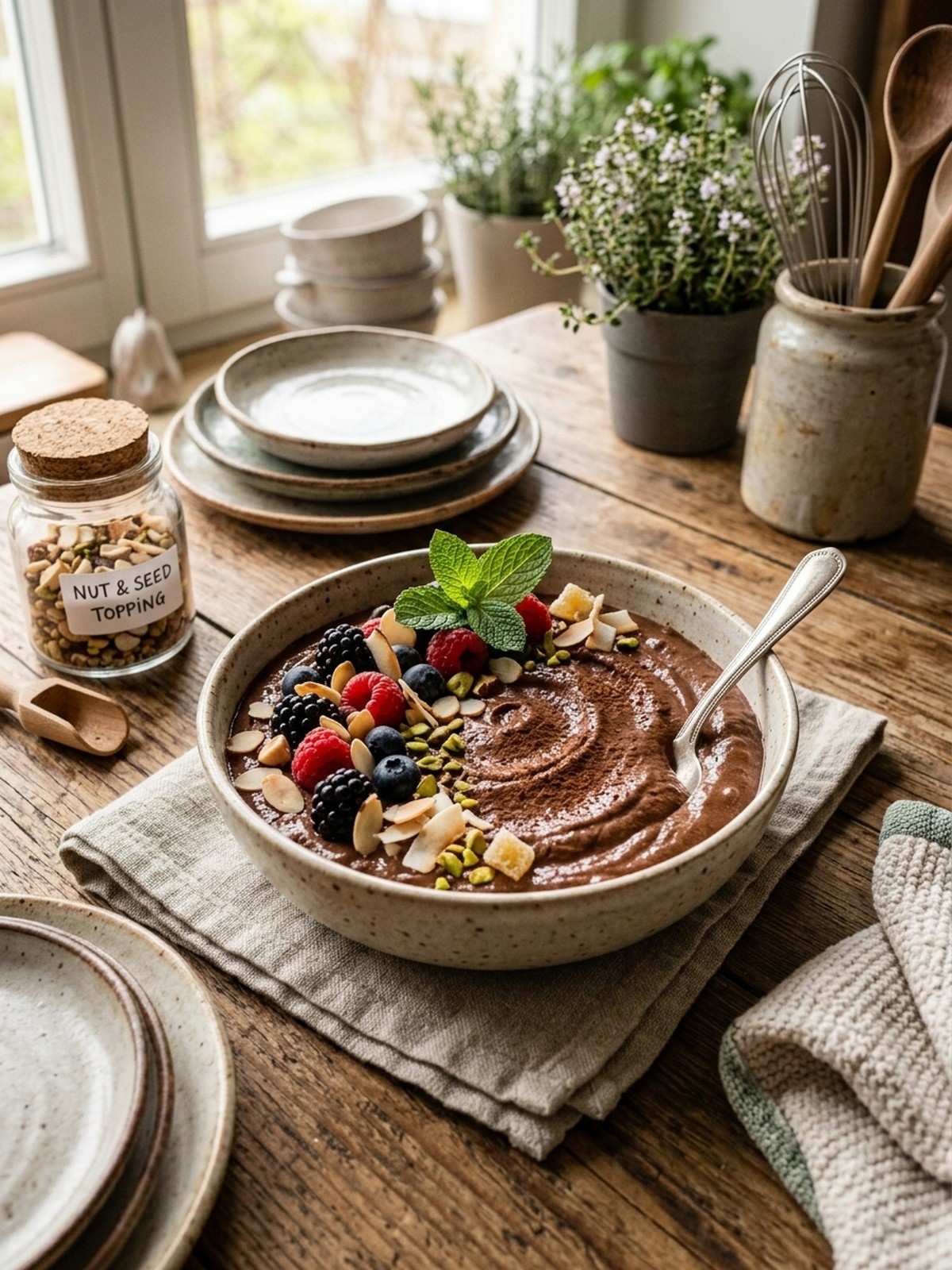 Serving and variation ideas for Cottage Cheese Chocolate Mousse