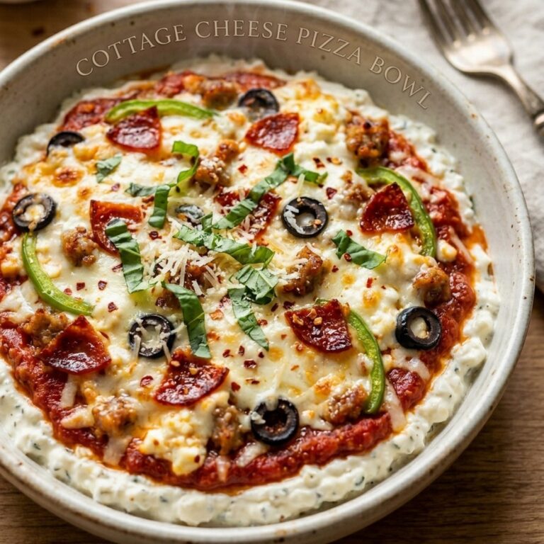Cottage Cheese Pizza Bowl