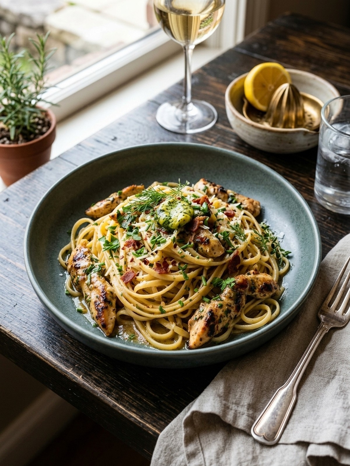 Serving and variation ideas for Cowboy Butter Chicken Linguine