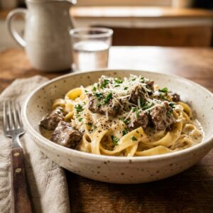 Creamy Beef Pasta