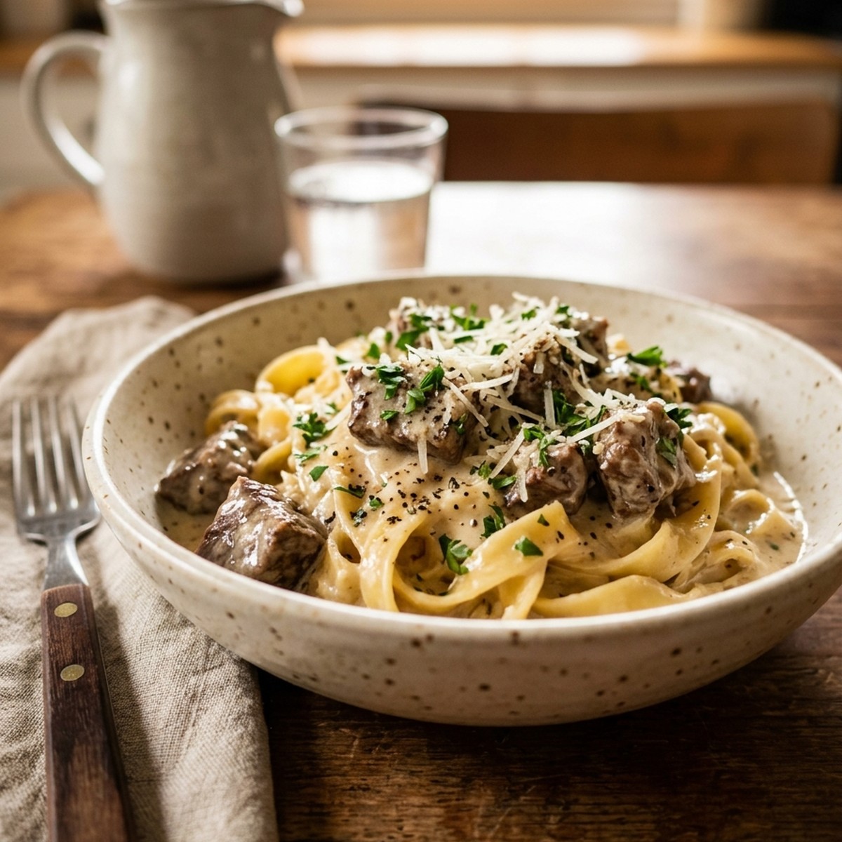 Creamy Beef Pasta