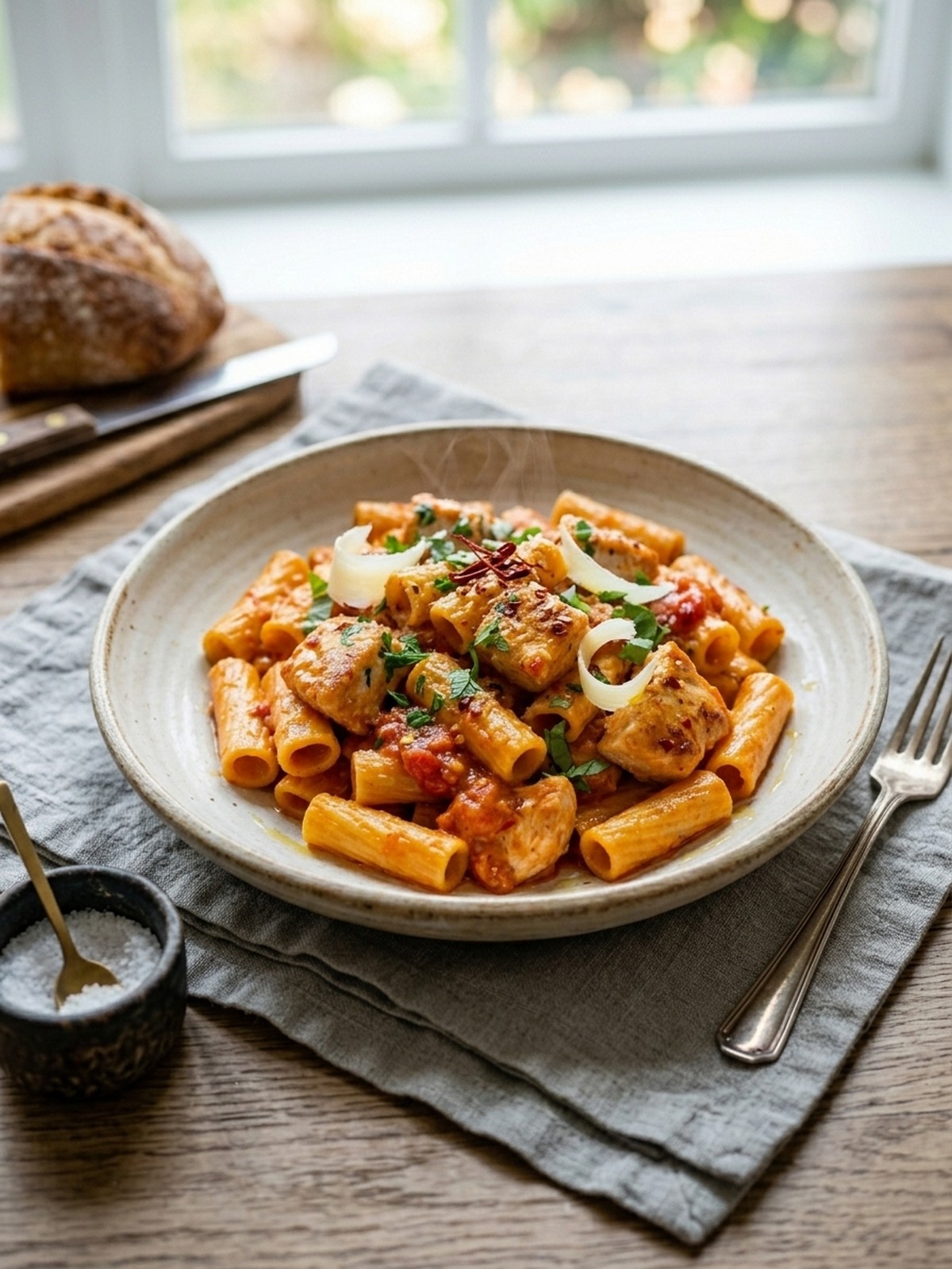 Serving and variation ideas for Creamy Chicken all’Arrabbiata