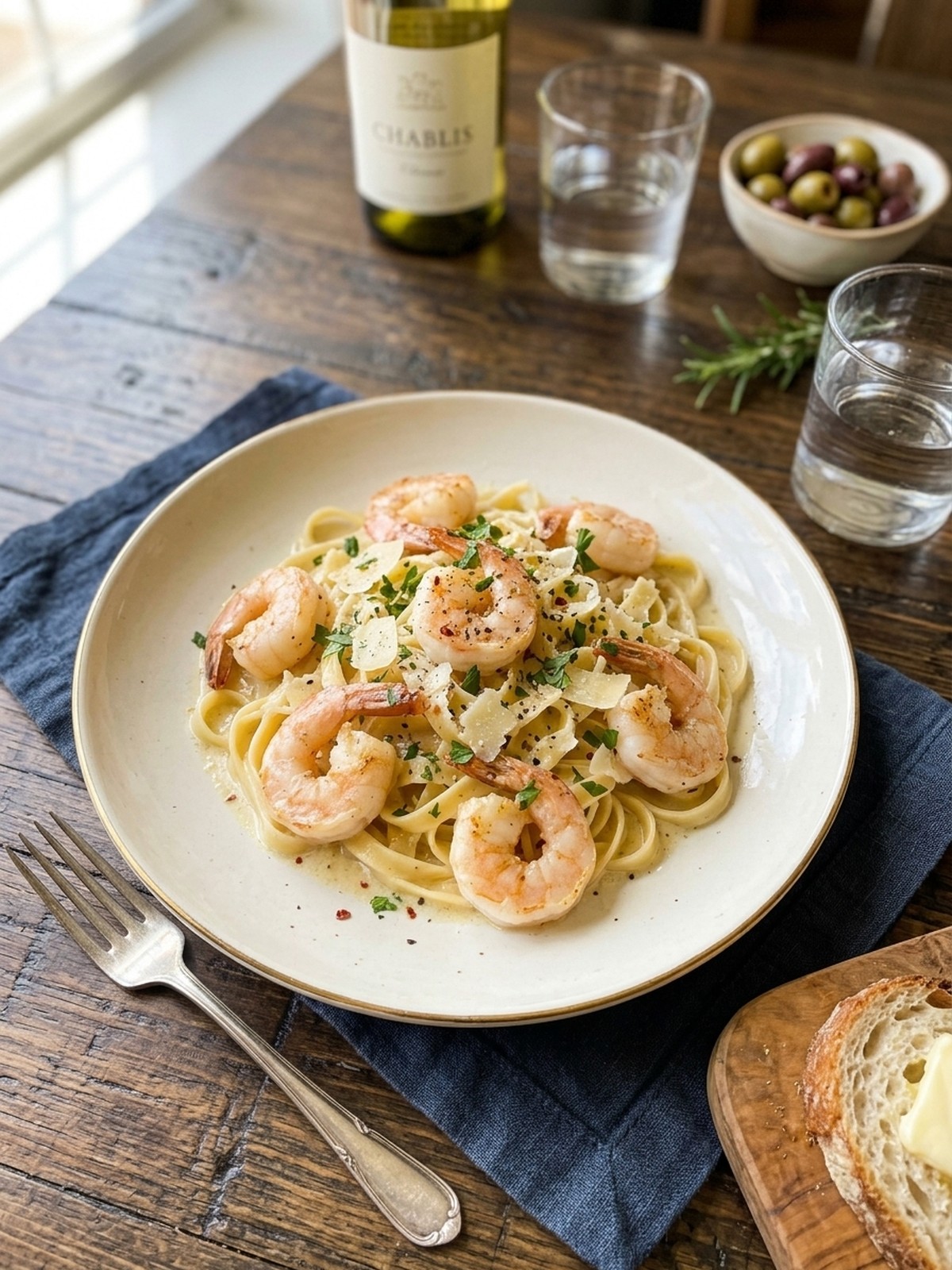 Serving and variation ideas for Creamy Garlic Shrimp Pasta