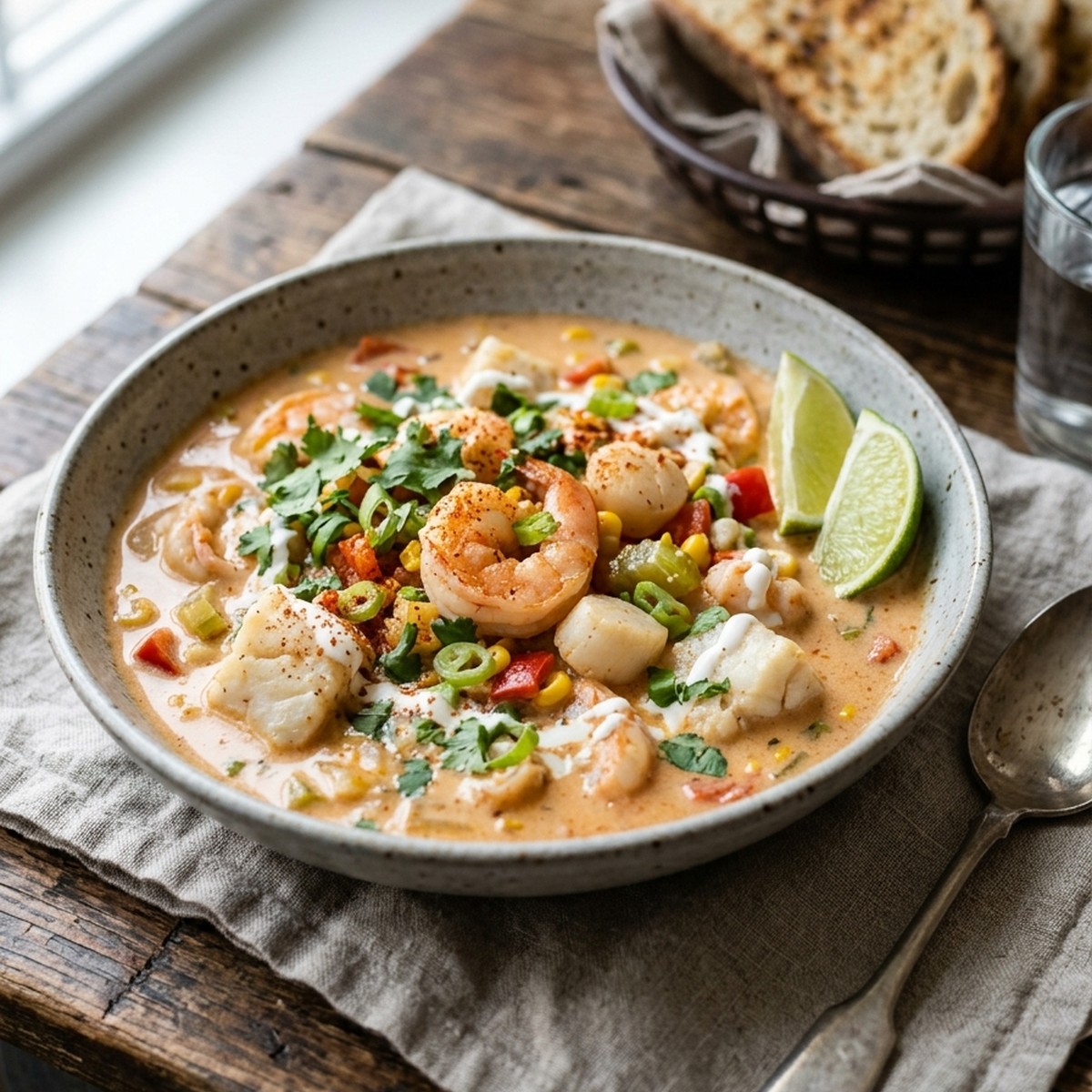 Creamy Seafood And Shrimp Chili