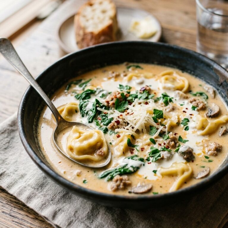 Creamy Tortellini Soup