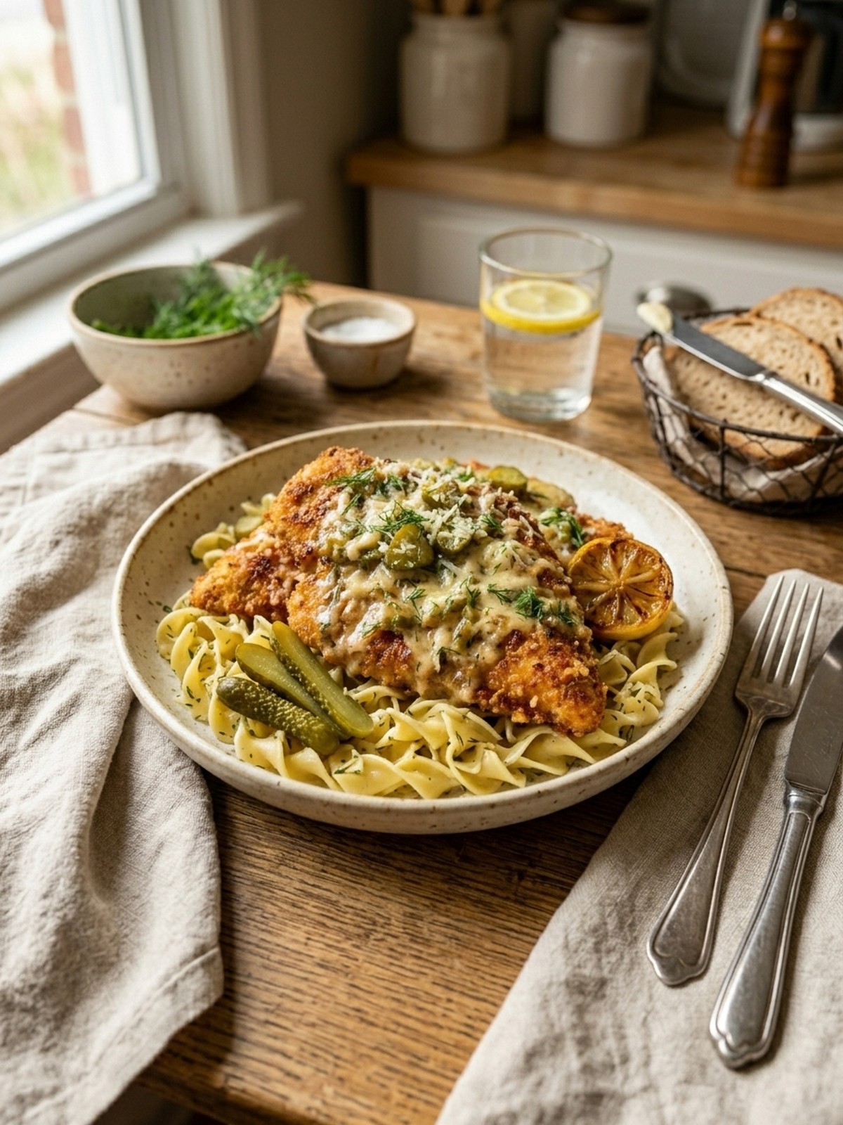 Serving and variation ideas for Dill Pickle Parmesan Chicken