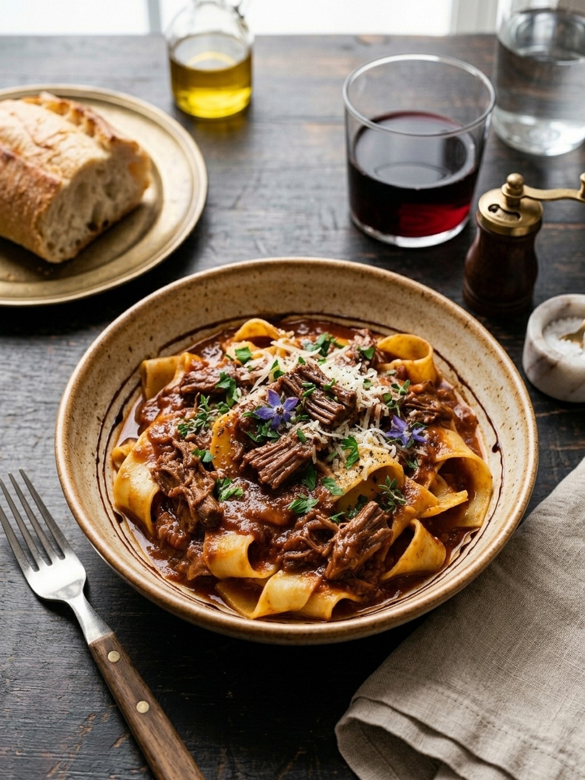 Serving and variation ideas for Dutch Oven Short Rib Ragu With Pappardelle