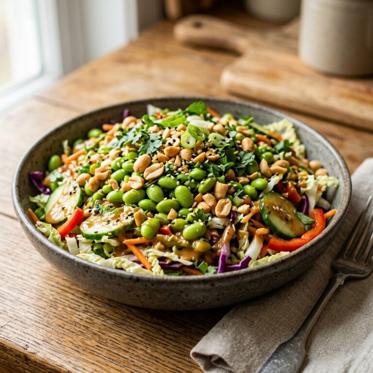 Edamame Peanut Crunch Salad
