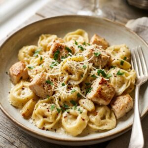Garlic Parmesan Chicken Tortellini
