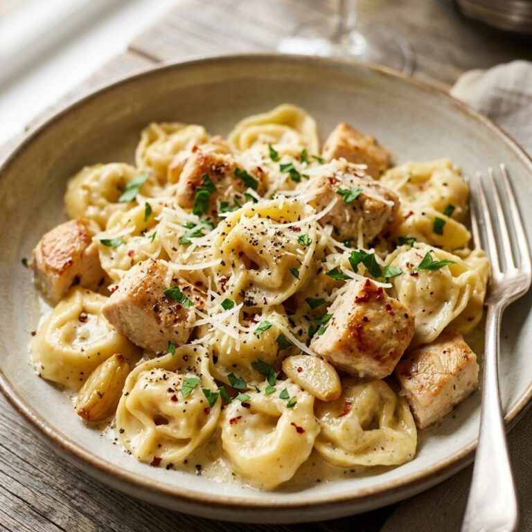 Garlic Parmesan Chicken Tortellini