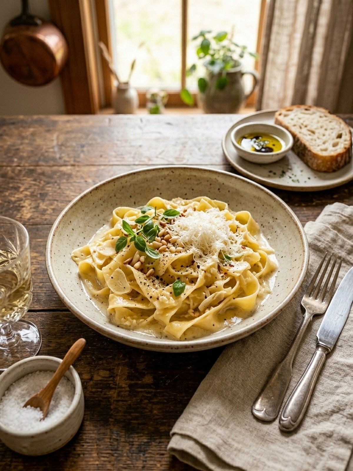 Serving and variation ideas for Garlic Parmesan Pasta Bowls