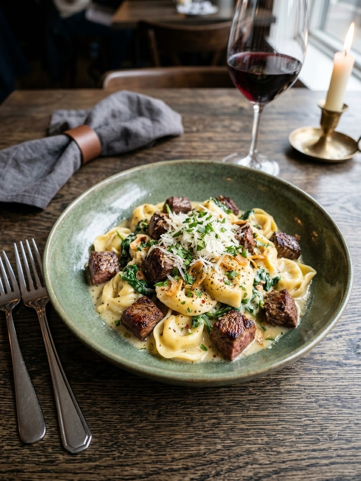 Serving and variation ideas for Garlic Steak Tortellini