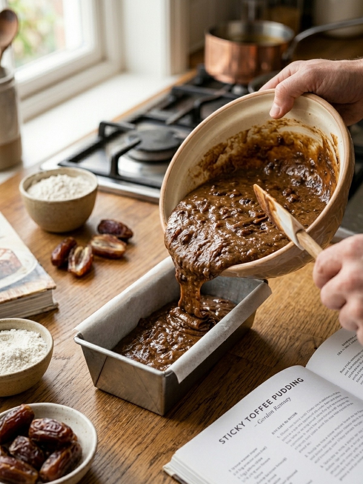 Step by step preparation of Gordon Ramsay Sticky Toffee Pudding