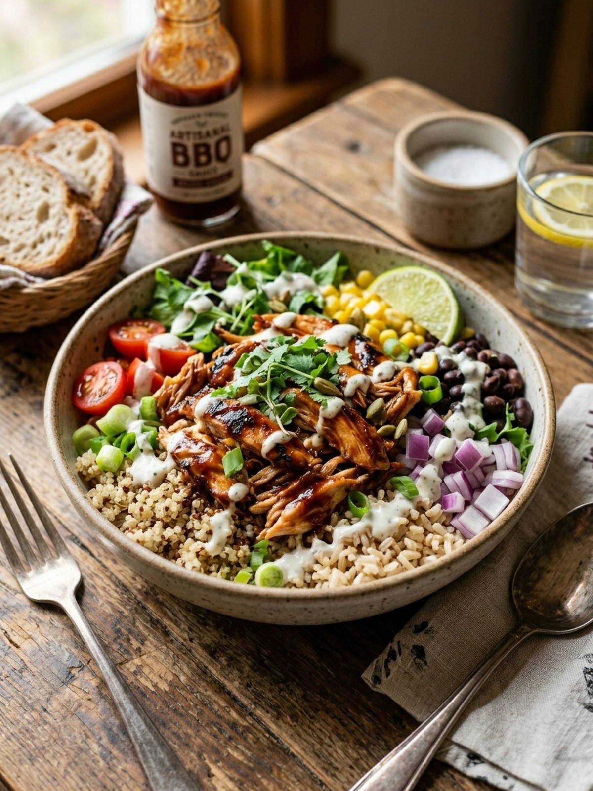Serving and variation ideas for High Protein Bbq Ranch Chicken Bowl