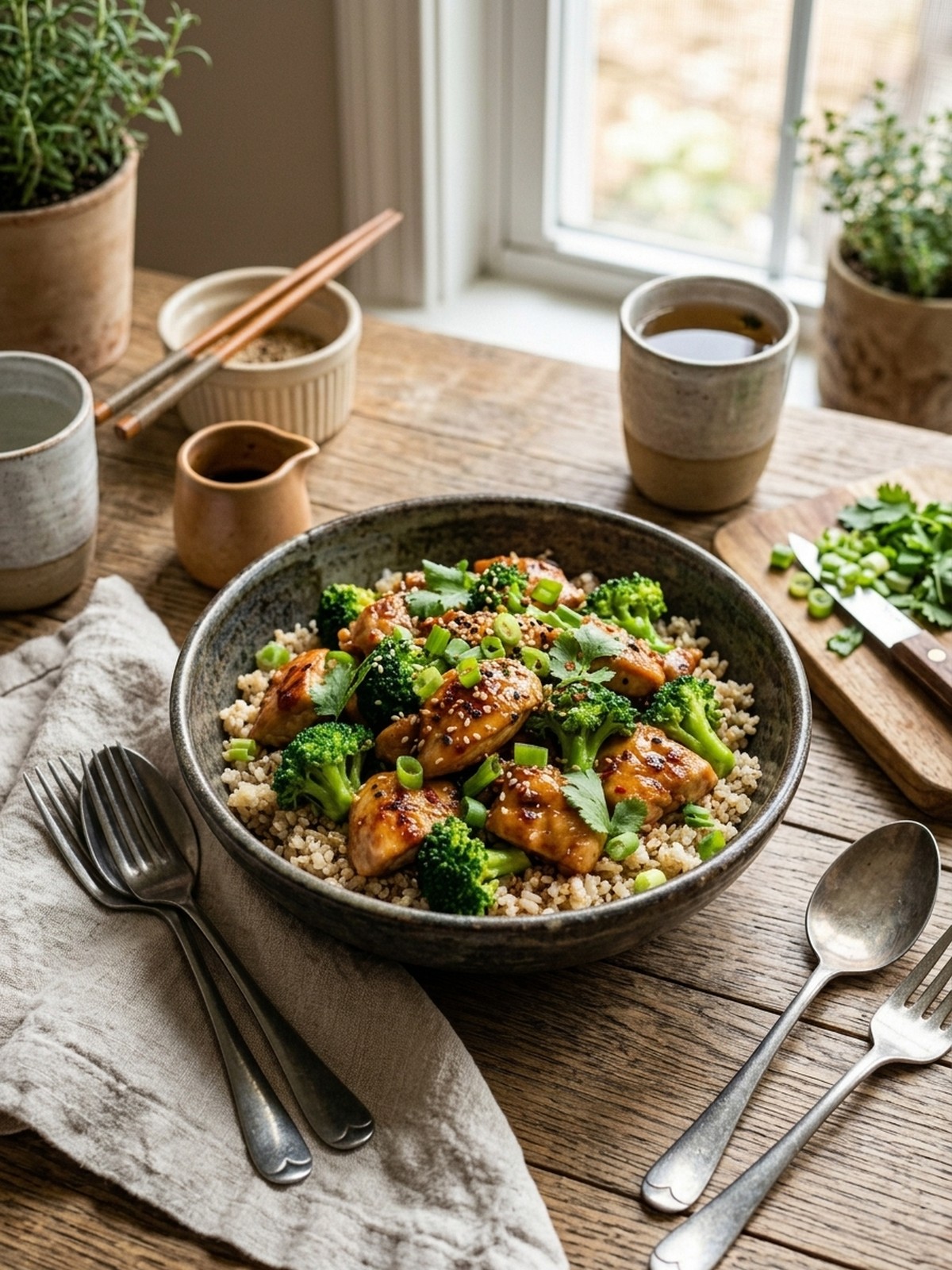 Serving and variation ideas for High Protein Chicken and Broccoli Bowls