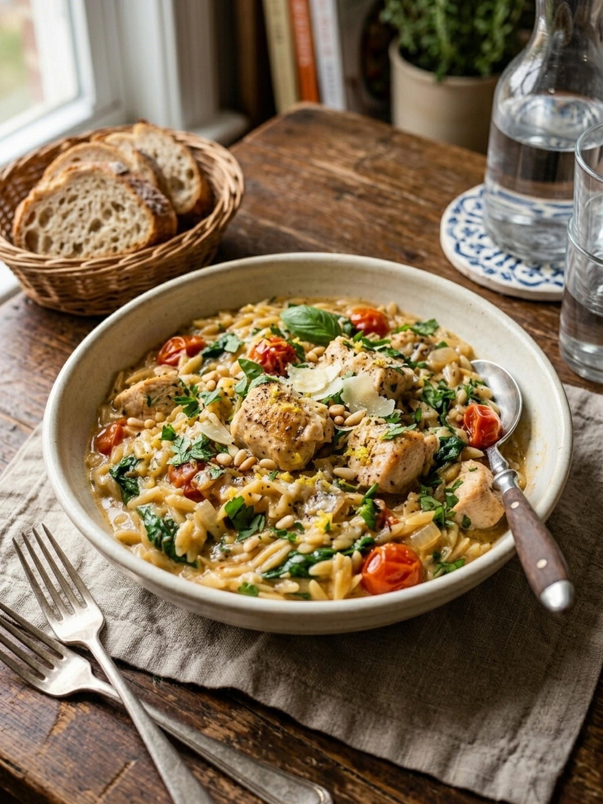 Serving and variation ideas for High Protein Chicken Orzo