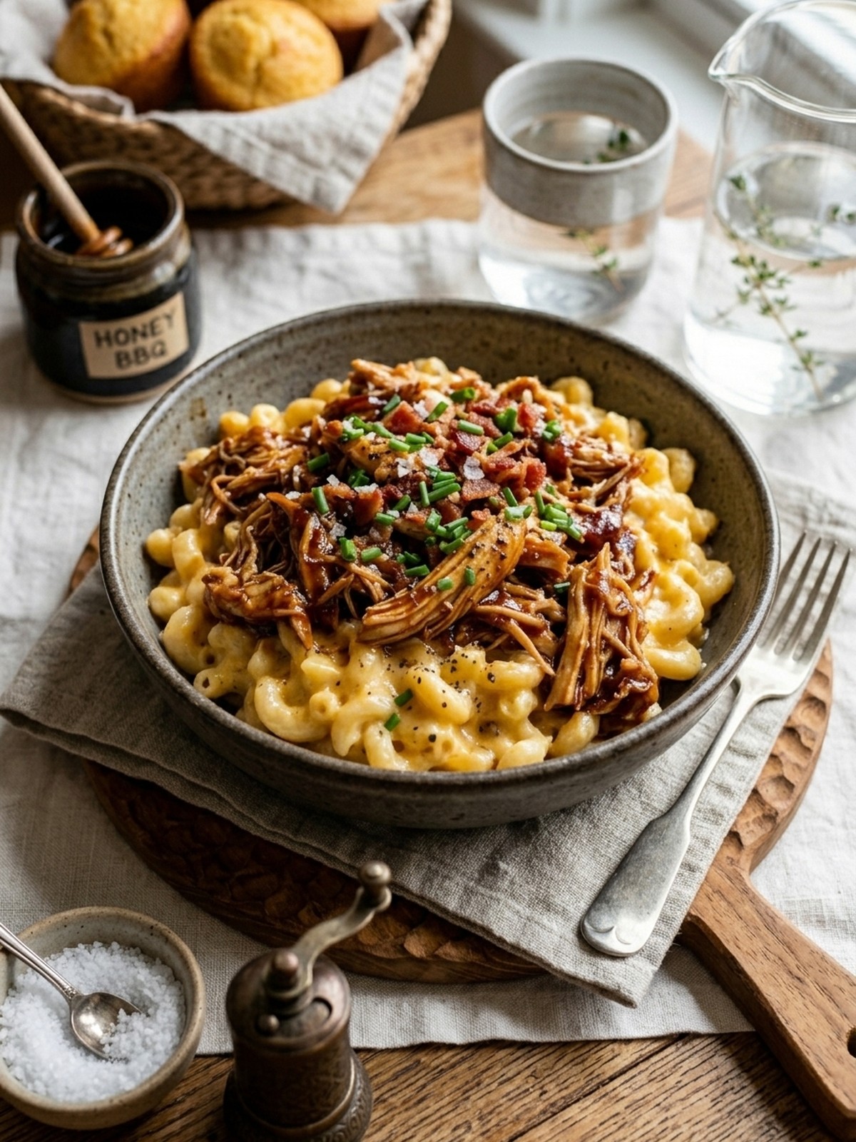 Serving and variation ideas for High Protein Honey Bbq Chicken Mac & Cheese Meal Prep
