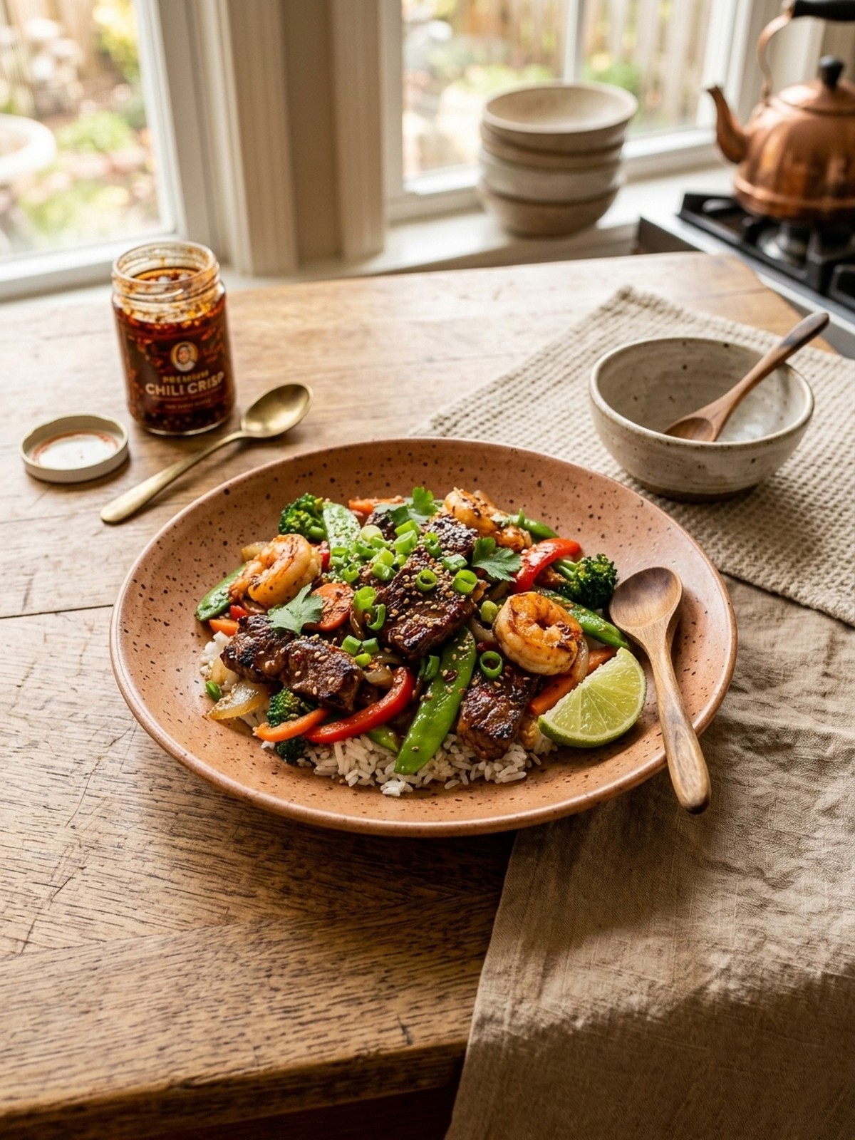 Serving and variation ideas for High Protein Steak And Shrimp Stir-fry