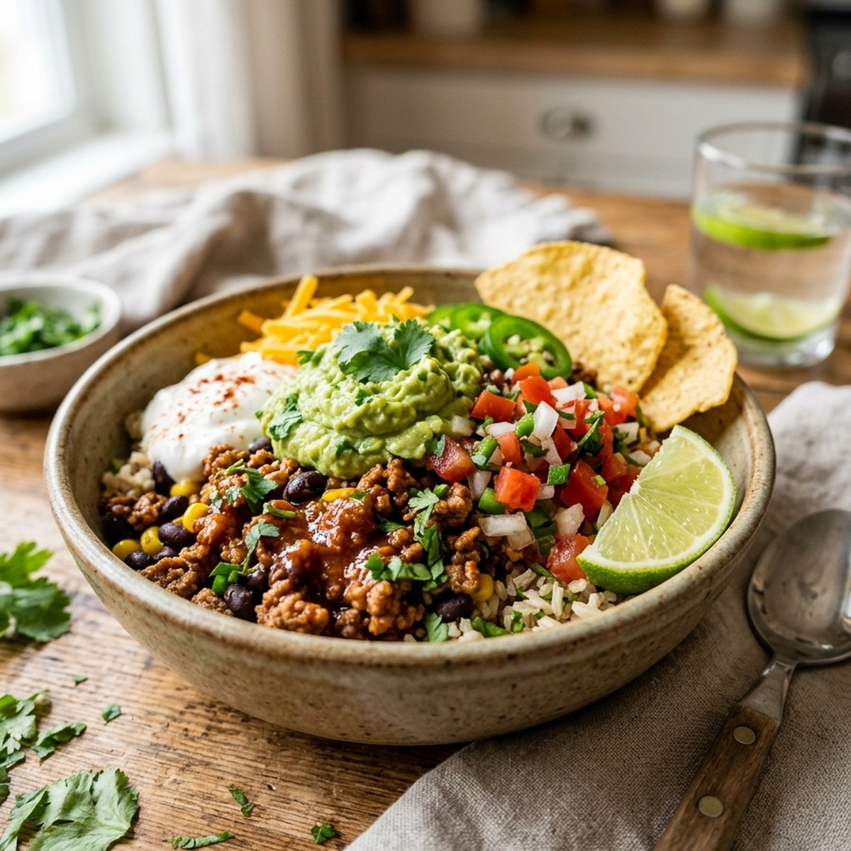High Protein Taco Bowl