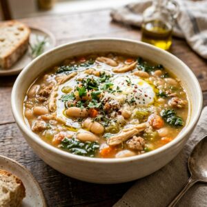 High Protein White Bean Soup