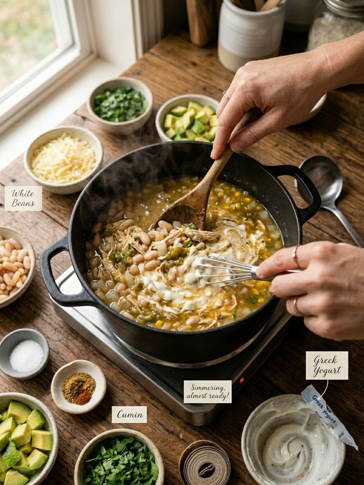 Step by step preparation of High Protein White Chicken Chili