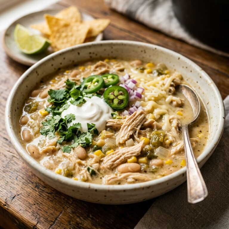 High Protein White Chicken Chili