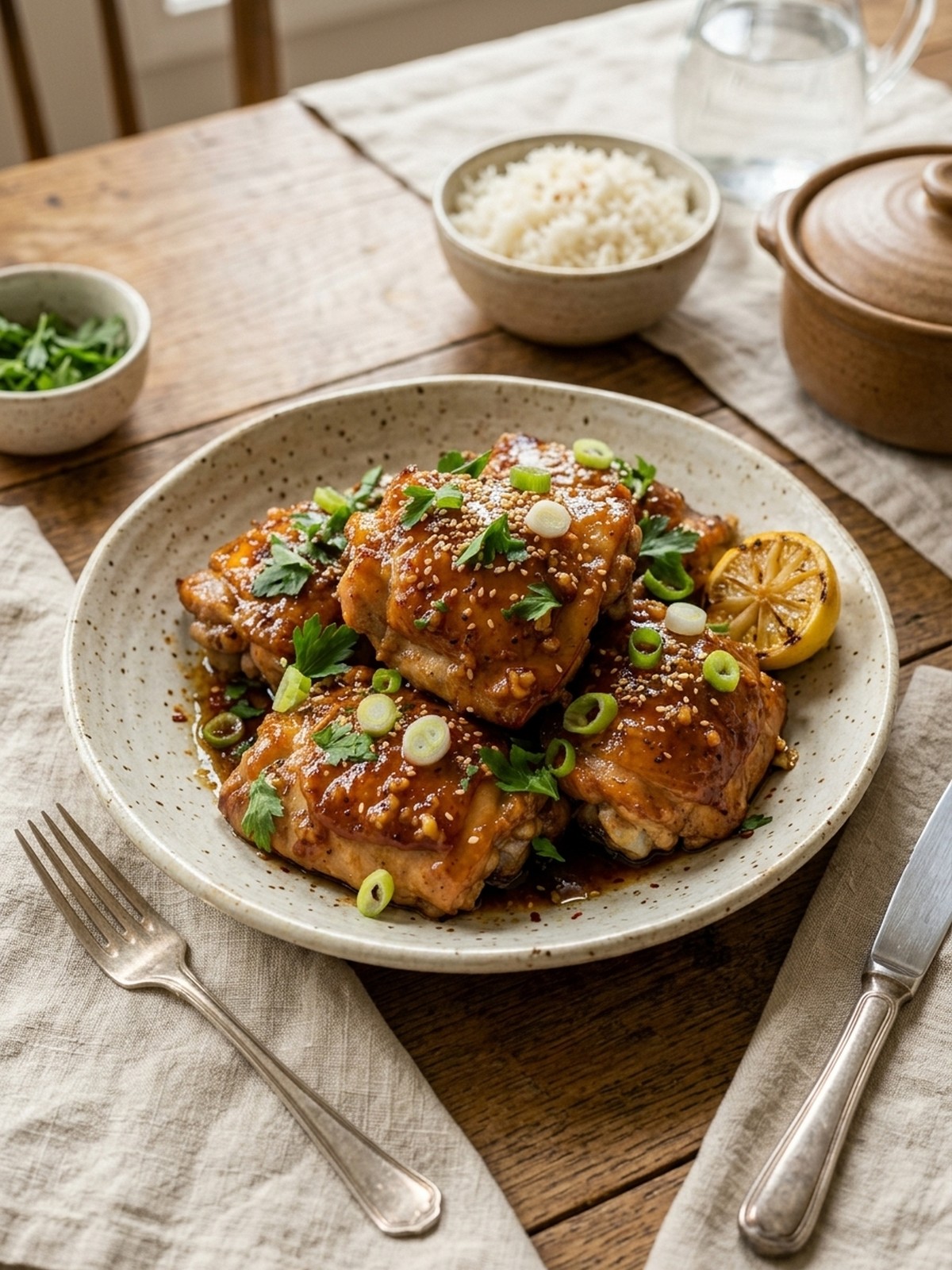 Serving and variation ideas for Honey Garlic Butter Chicken