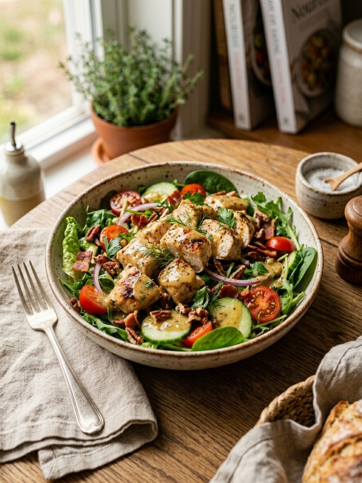 Serving and variation ideas for Honey Mustard Chicken Salad