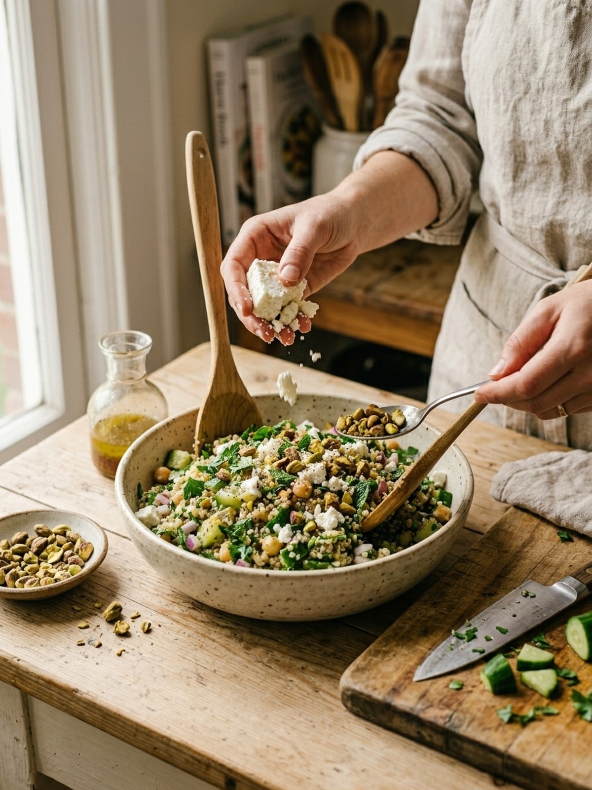 Step by step preparation of Jennifer Aniston Salad