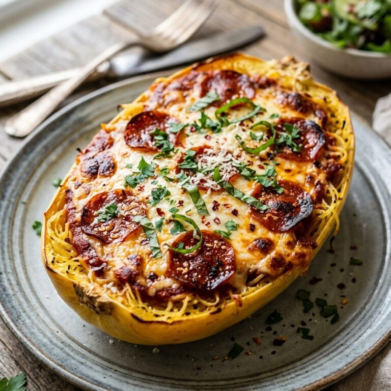 Keto Spaghetti Squash Pizza