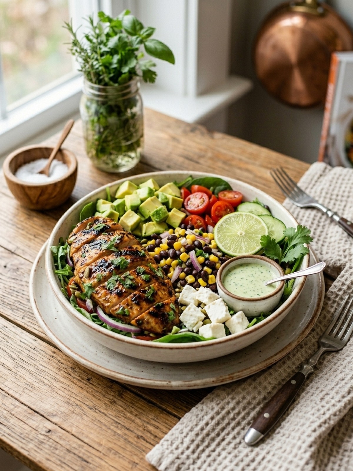 Serving and variation ideas for Lime Chicken Salad