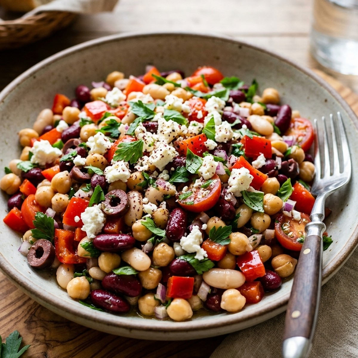 Mediterranean Three Bean Salad
