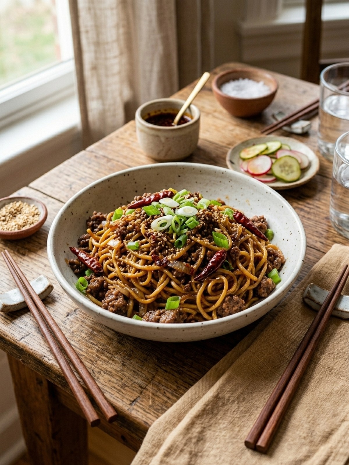 Serving and variation ideas for Mongolian Ground Beef Noodles