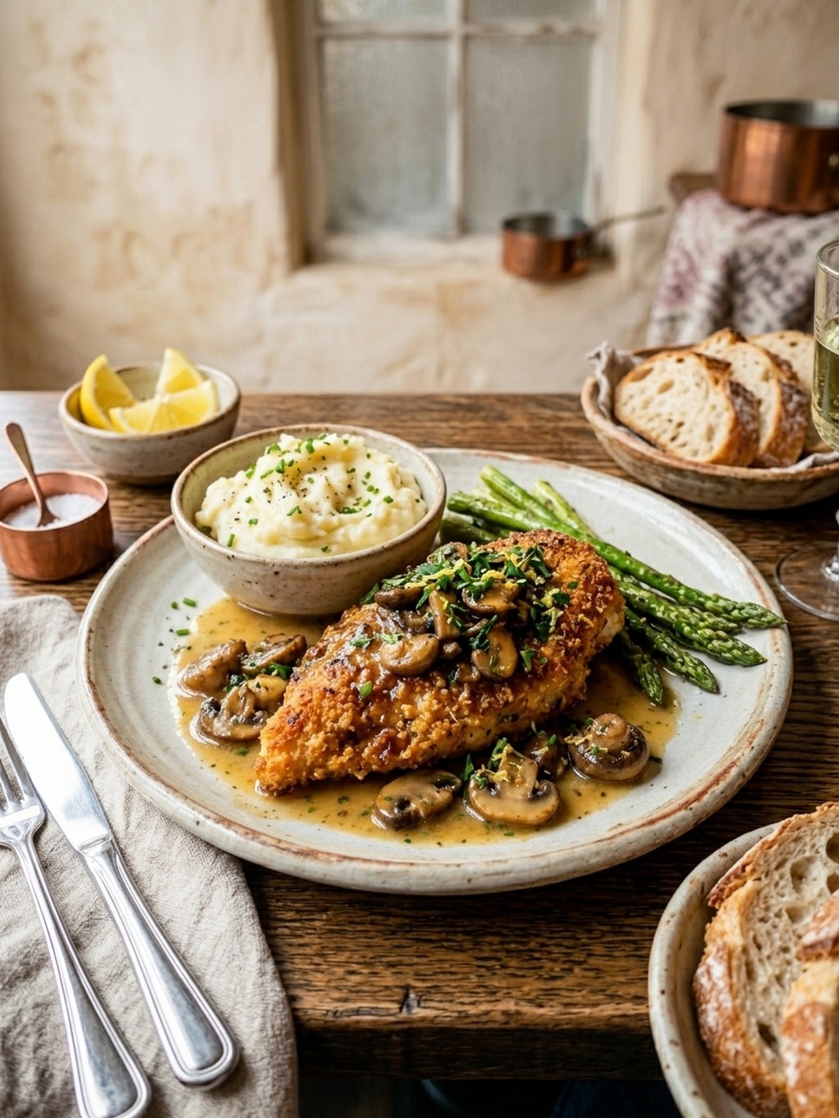 Serving and variation ideas for Morton’s Steakhouse Chicken Christopher