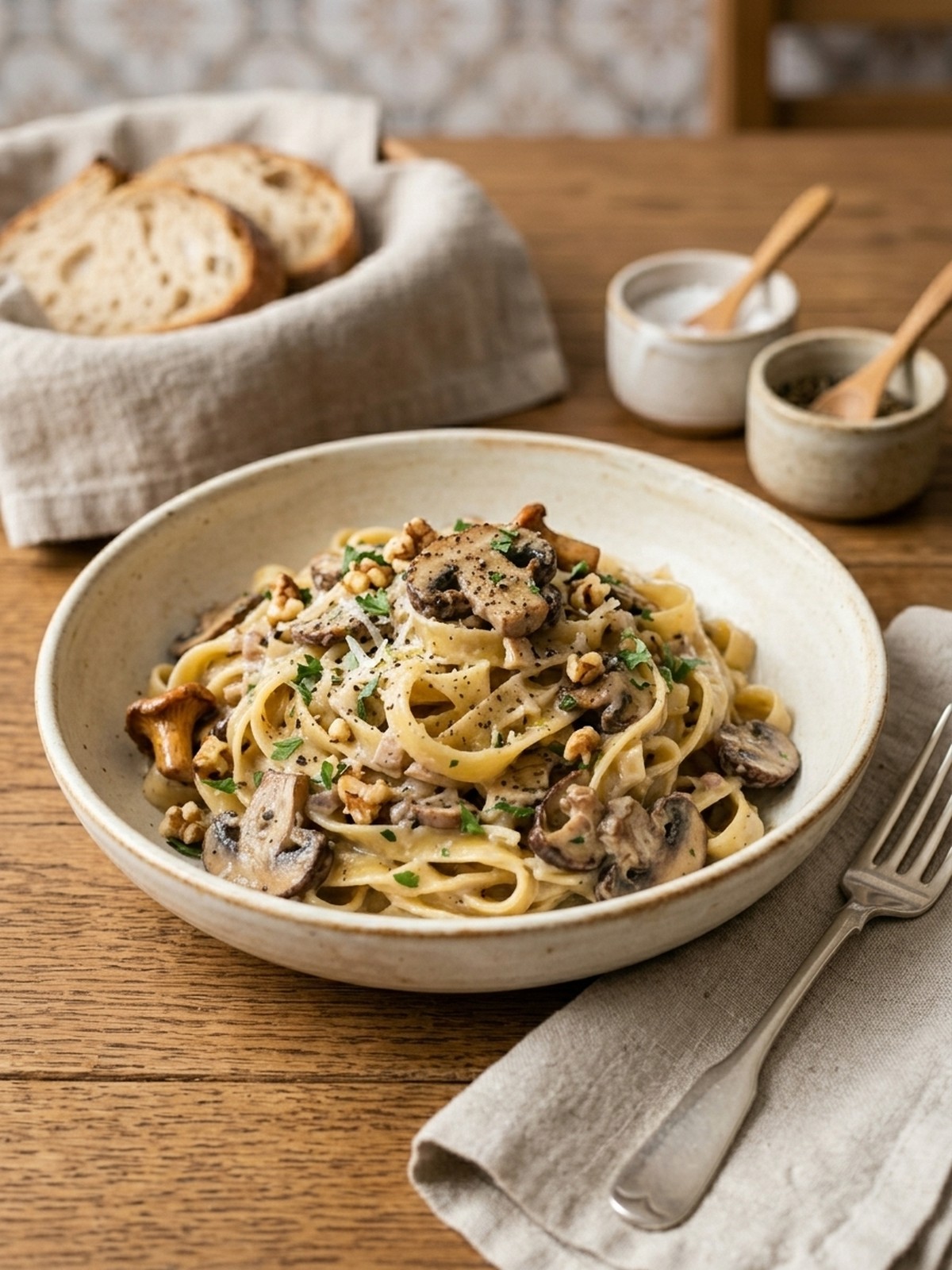 Serving and variation ideas for Creamy Mushroom Pasta Sauce