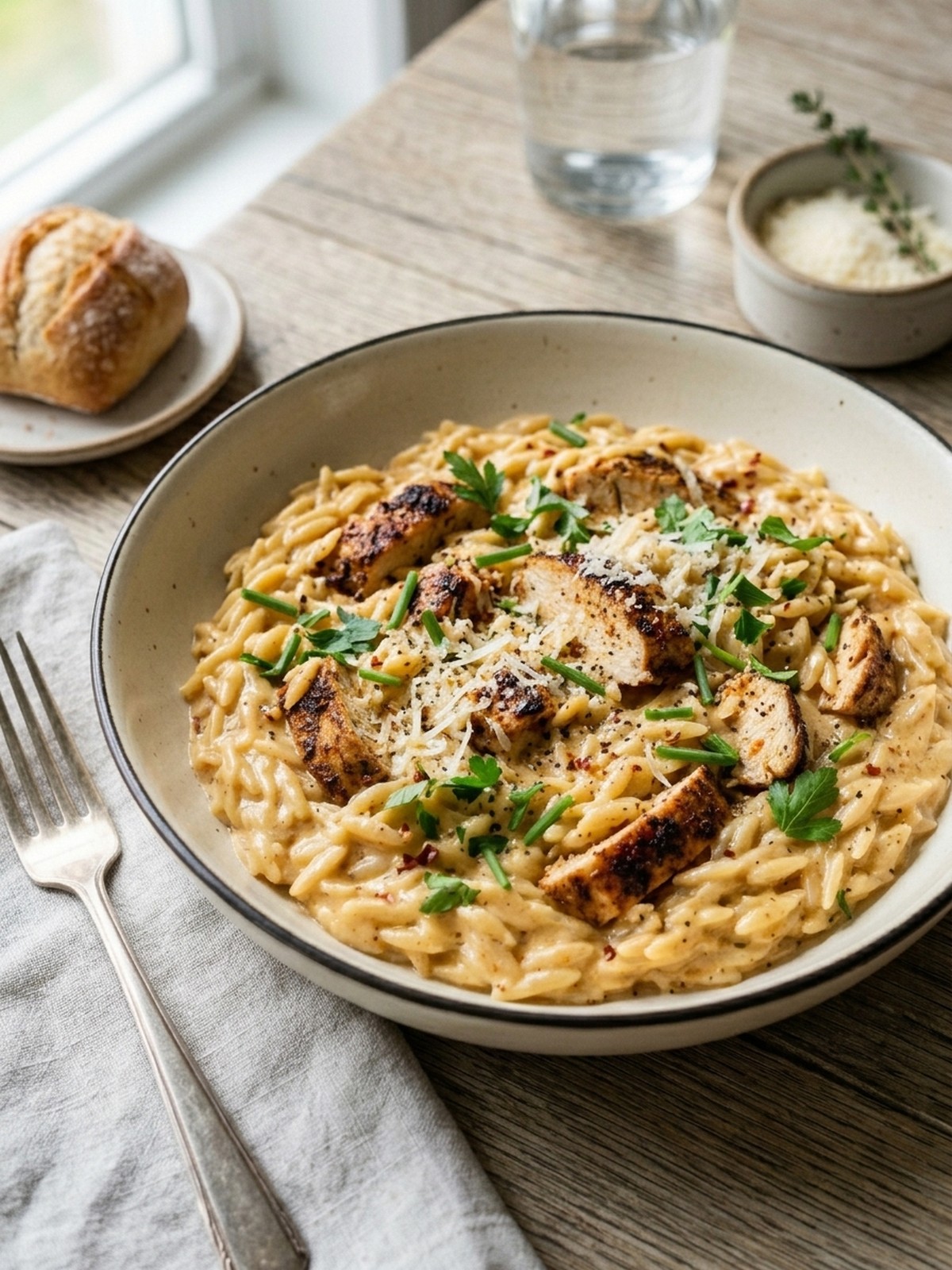 Serving and variation ideas for One Pot Cajun Chicken Alfredo Orzo