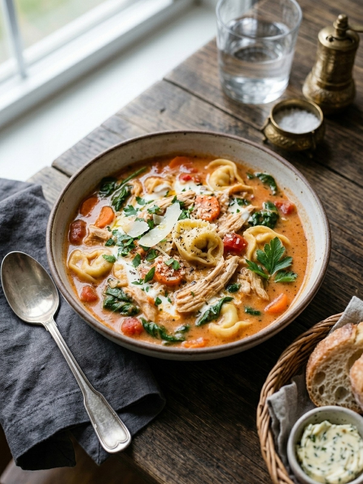 Serving and variation ideas for One-Pot Chicken Tortellini Soup