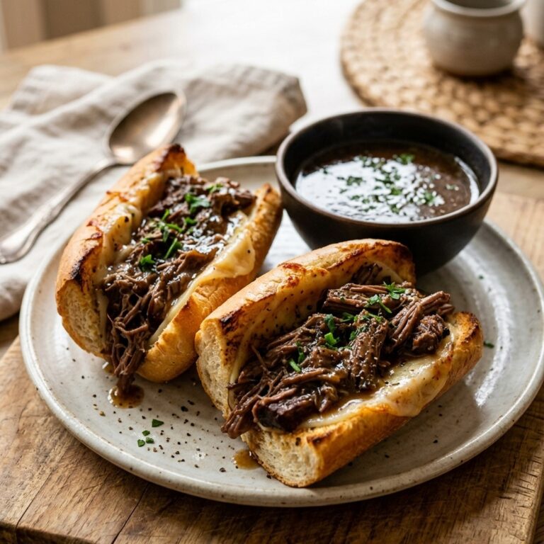 Slow Cooker French Dip Sandwiches