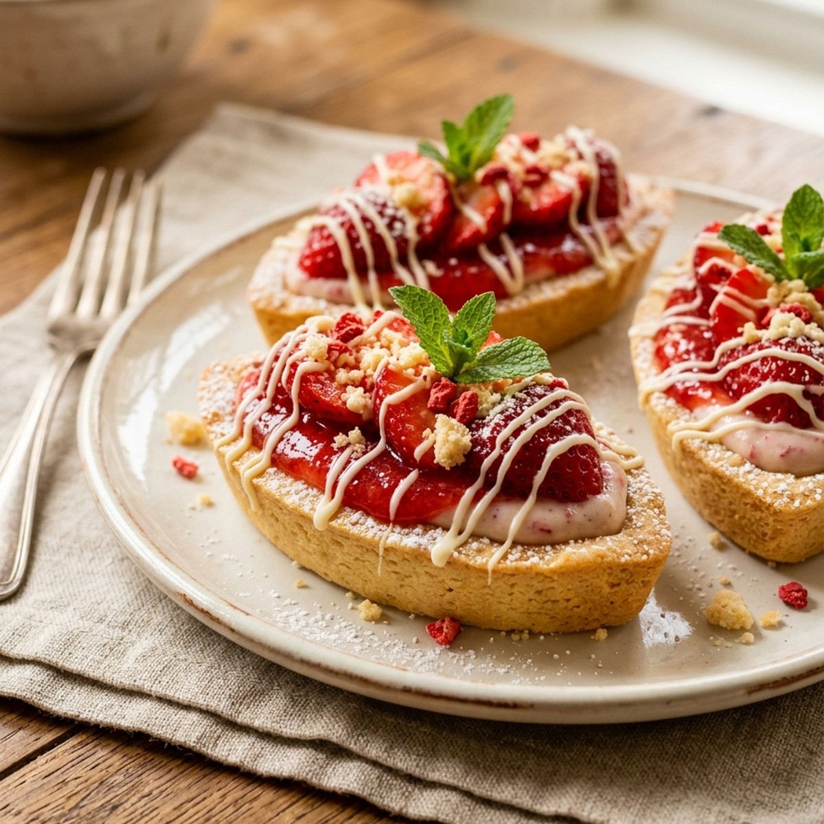 Strawberry Cookie Boats