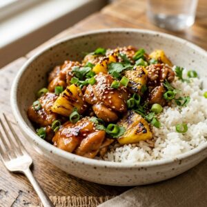 Teriyaki Pineapple Chicken With Rice