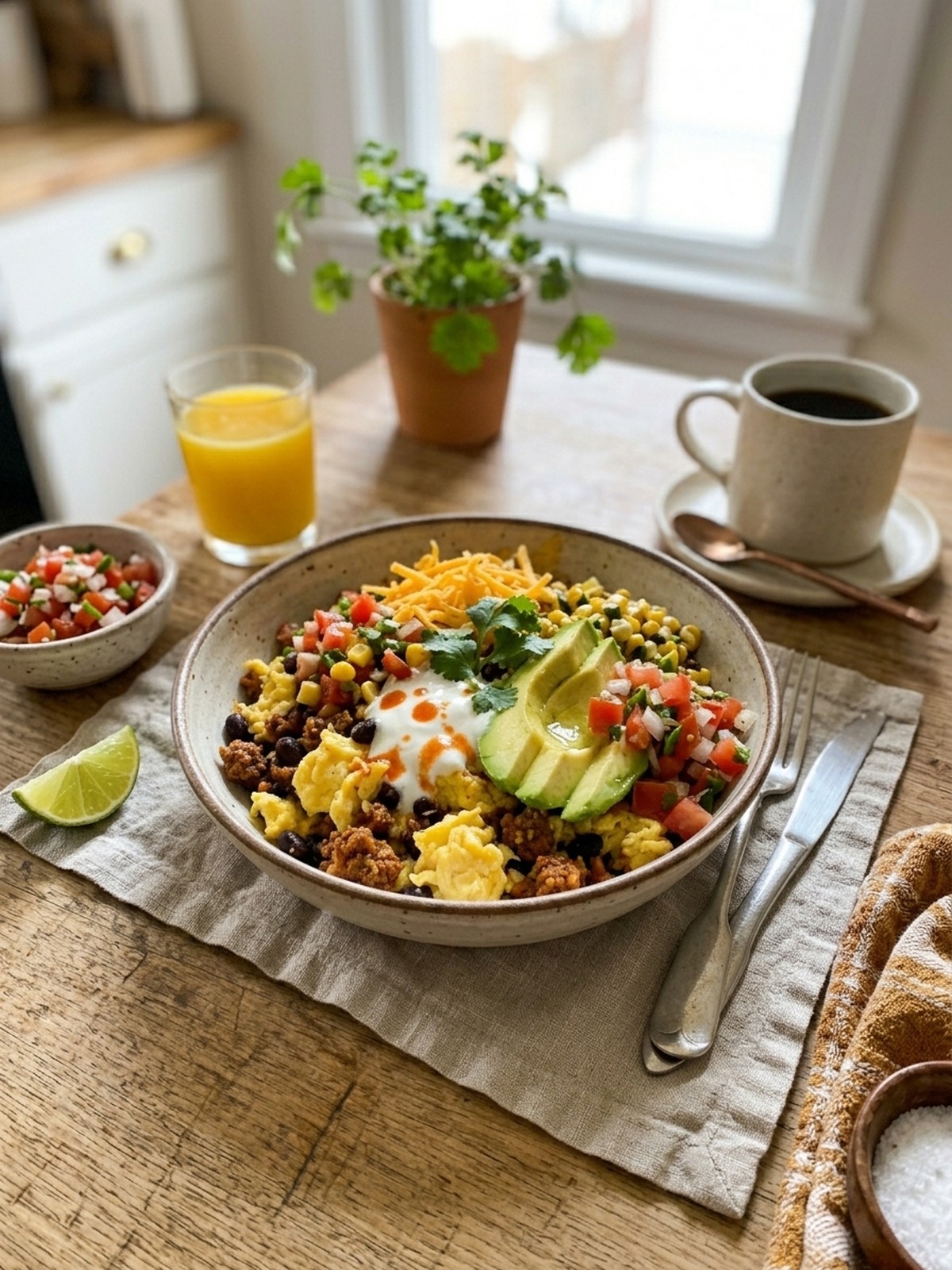 Serving and variation ideas for Tex-Mex Protein Breakfast Bowls